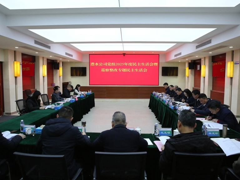 任红梅领导威廉体育公司党组2025年度民主生涯会暨巡察整改专题民主生涯会